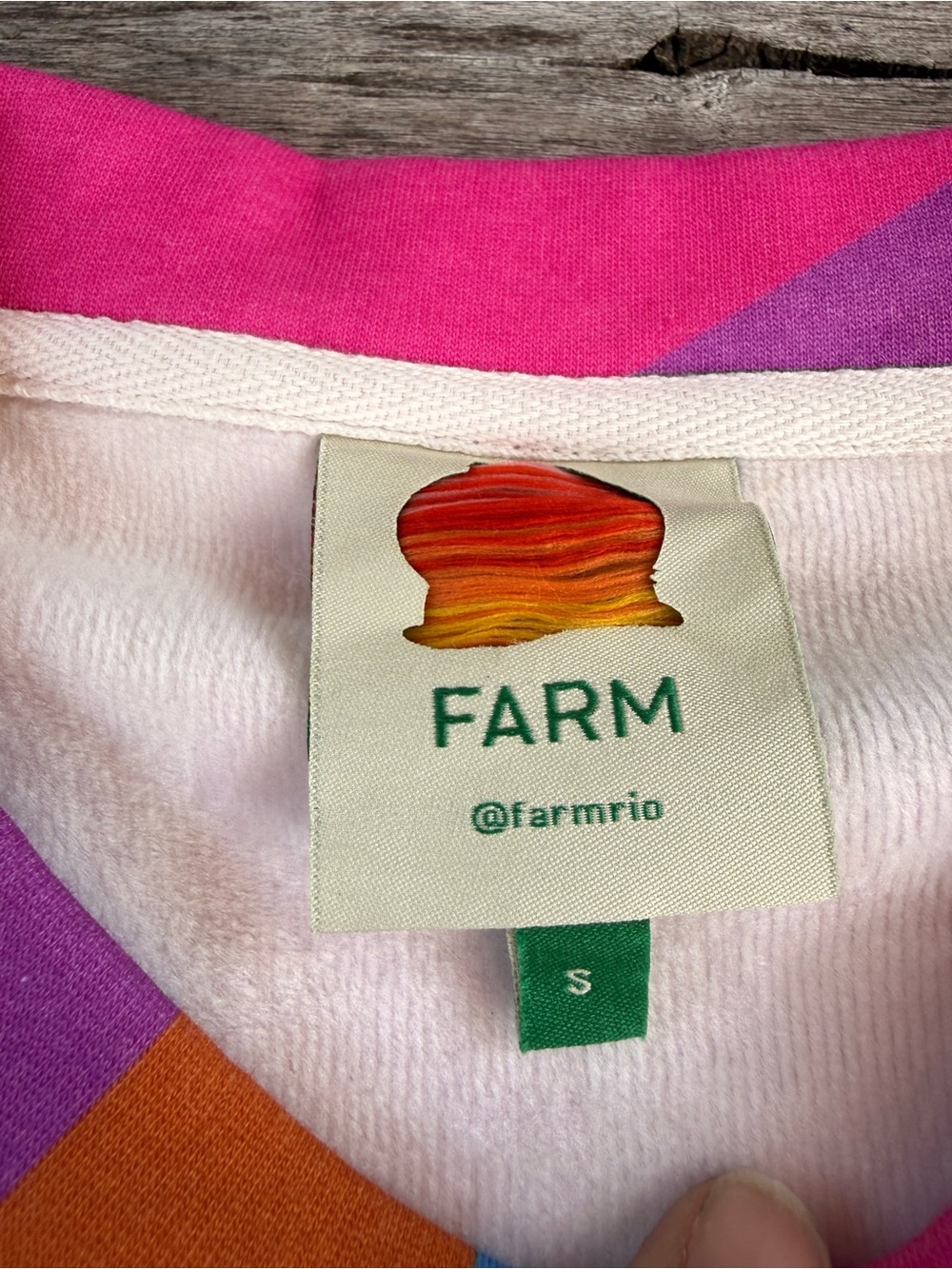 FARM Rio Multicolor Patchwork Graphic Sweatshirt - Picture 2 of 9